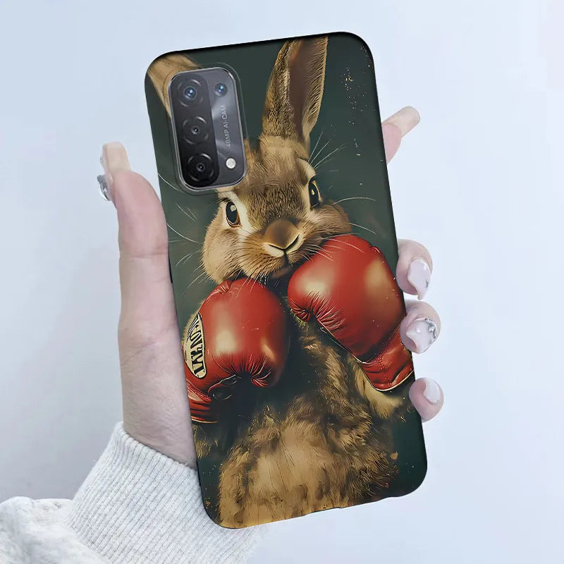 For Oppo A54 5G A74 5G A93 5G Case Soft TPU Silicone Cover Cute Astronaut Panda Phone Case CPH2195 CPH2197 CPH2263 Coque Funda