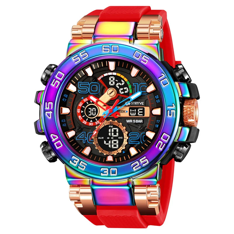 new style stryve S8030 hot sales men watches 5atm waterproof boys' sports watches