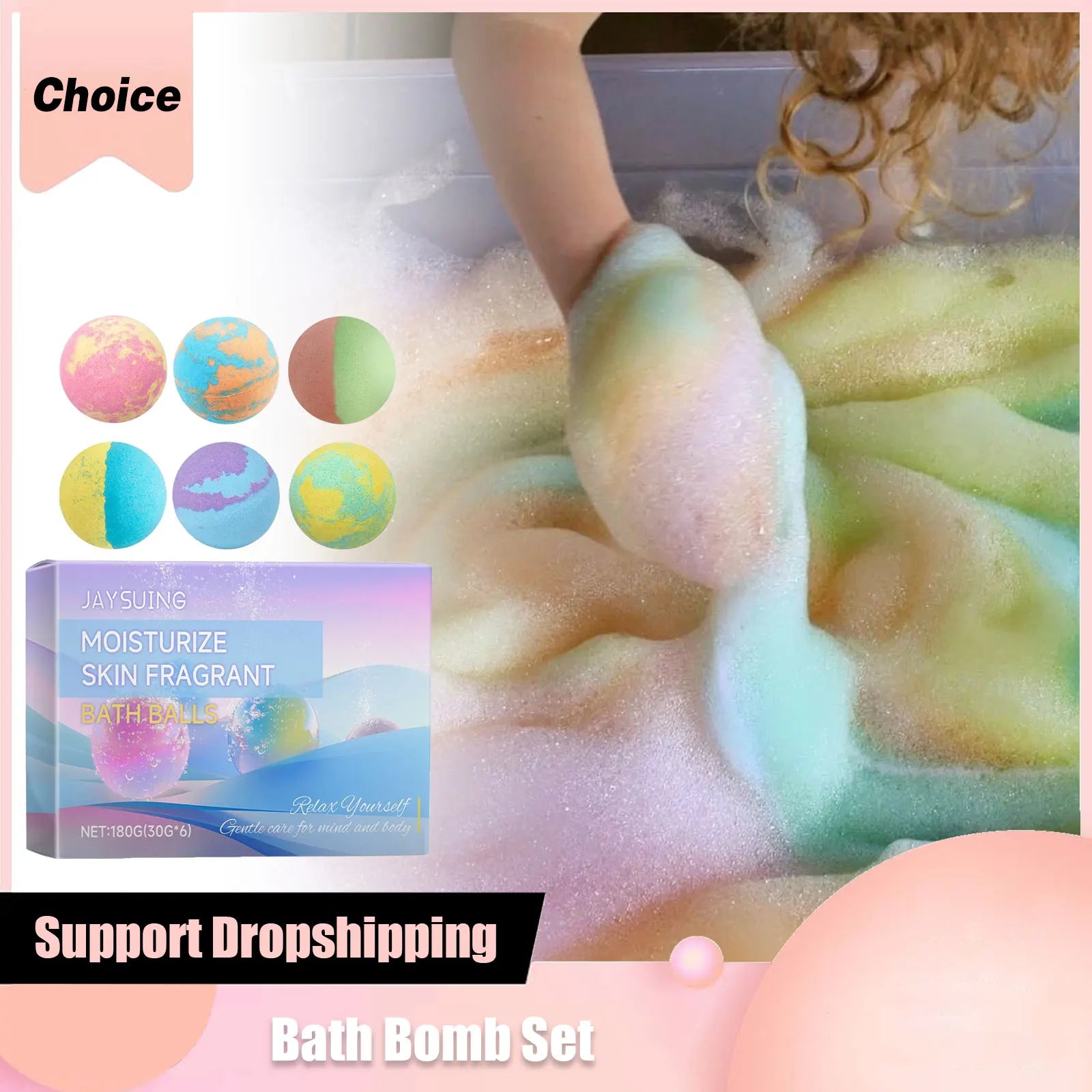 Bath Salt Lasting Fragrance Aromatherapy Floral Scent Exfoliating Moisture Body Wash Cleansing Spa Salt Ball Bubble Bombs Shower