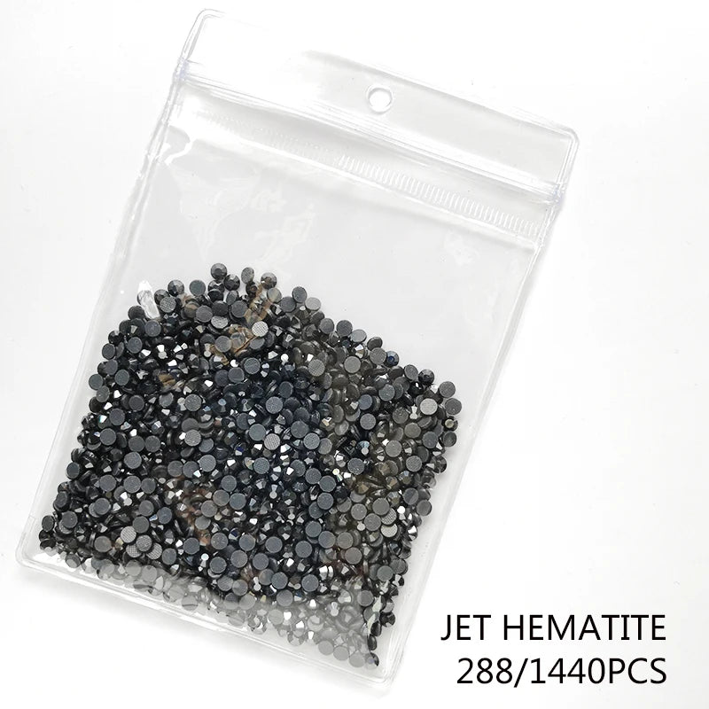 High Quality Glass Clear Hotfix Rhinestone  SS4-SS30 Hot Fix Rhinestones for Clothes Decorations DIY Wedding Dress Rhinestones
