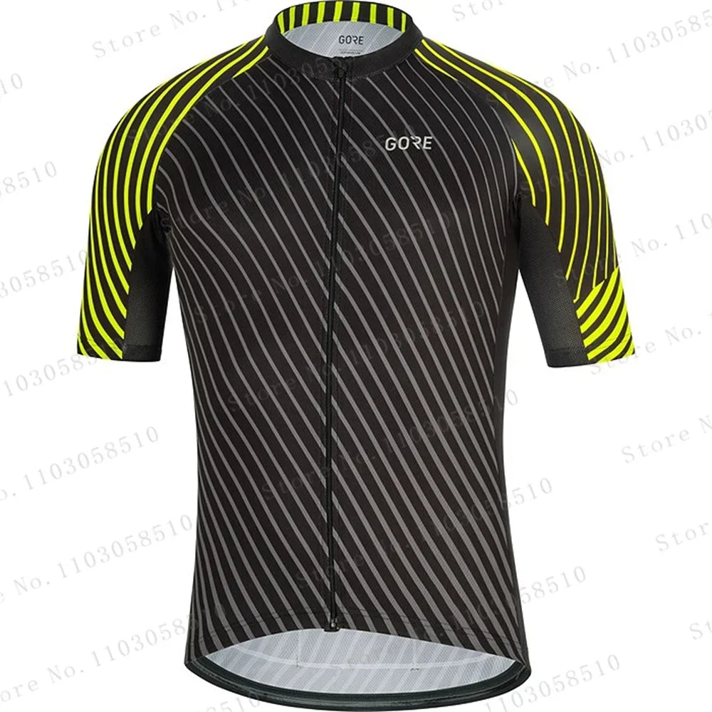 Jersey Cycling Tops Summer Men Short Sleeve Cycling Clothing Sports Bicycle Shirts Bib Shorts Suits Mtb Road Bike Clothing