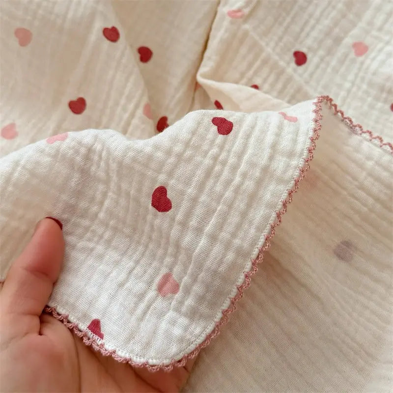 2Layer Blanket for Newborn Baby Floral Cotton Muslin Swaddle Thin Baby Summer Blanket Infant Toddler Baby Bath Towel100X100CM