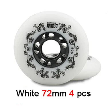 90A Roller 80 76 72mm Inline Skates Wheels Slalom Sliding Wheels For Street Road Free Skating FSK Braking Sakting Patine Shoes