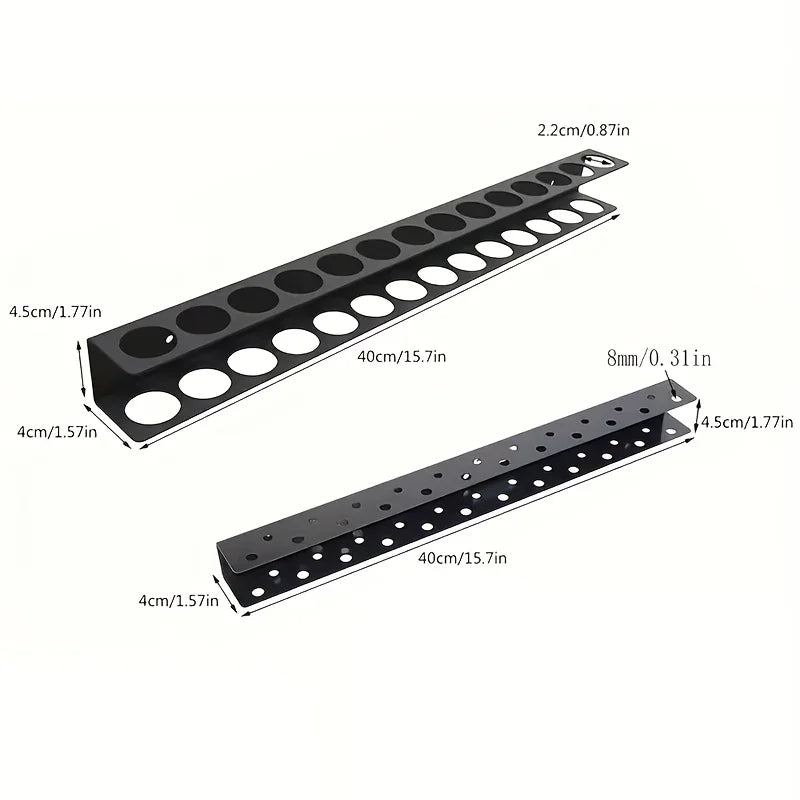 1 Piece Suitable For Garage Wall Mounted Multifunctional Tool Management Metal Screwdriver And Pliers Storage Rack