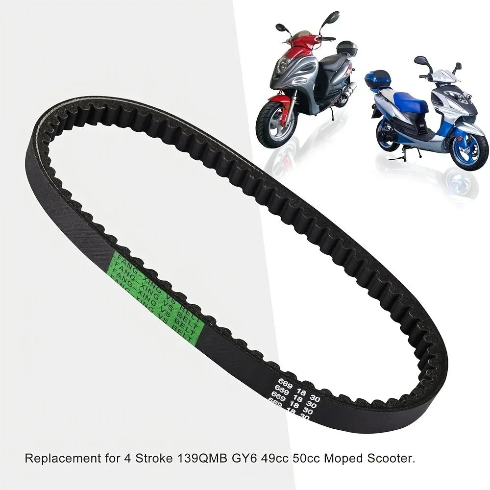 Advanced Motorcycle Drive Belt GY6 669-18-30 — Durable CVT Drive Belt for Motorcycles, ATVs, and 49cc–50cc Models
