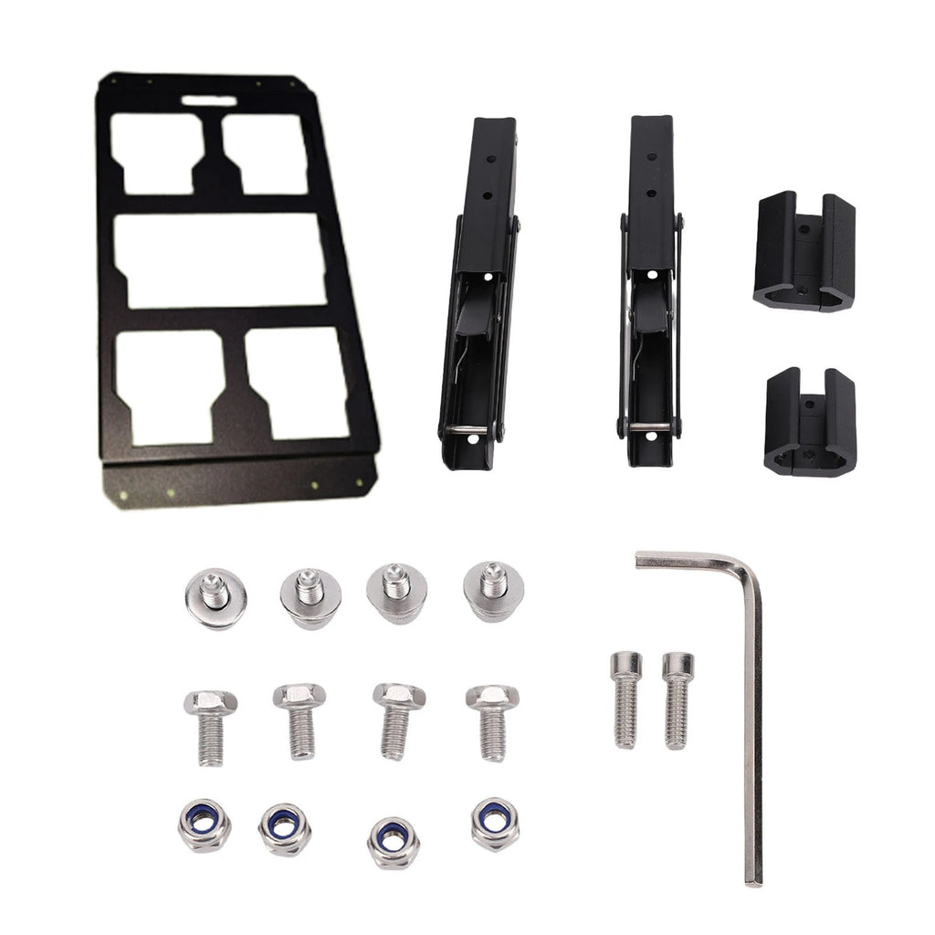 Toolbox Side Mounting Plate Aluminium Alloy Folding Toolbox Mount Versatile Installation Easy Tool Access for Maintenance Work