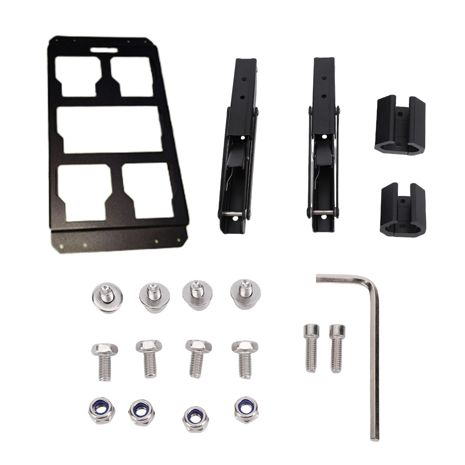 Toolbox Side Mounting Plate Aluminium Alloy Folding Toolbox Mount Versatile Installation Easy Tool Access for Maintenance Work