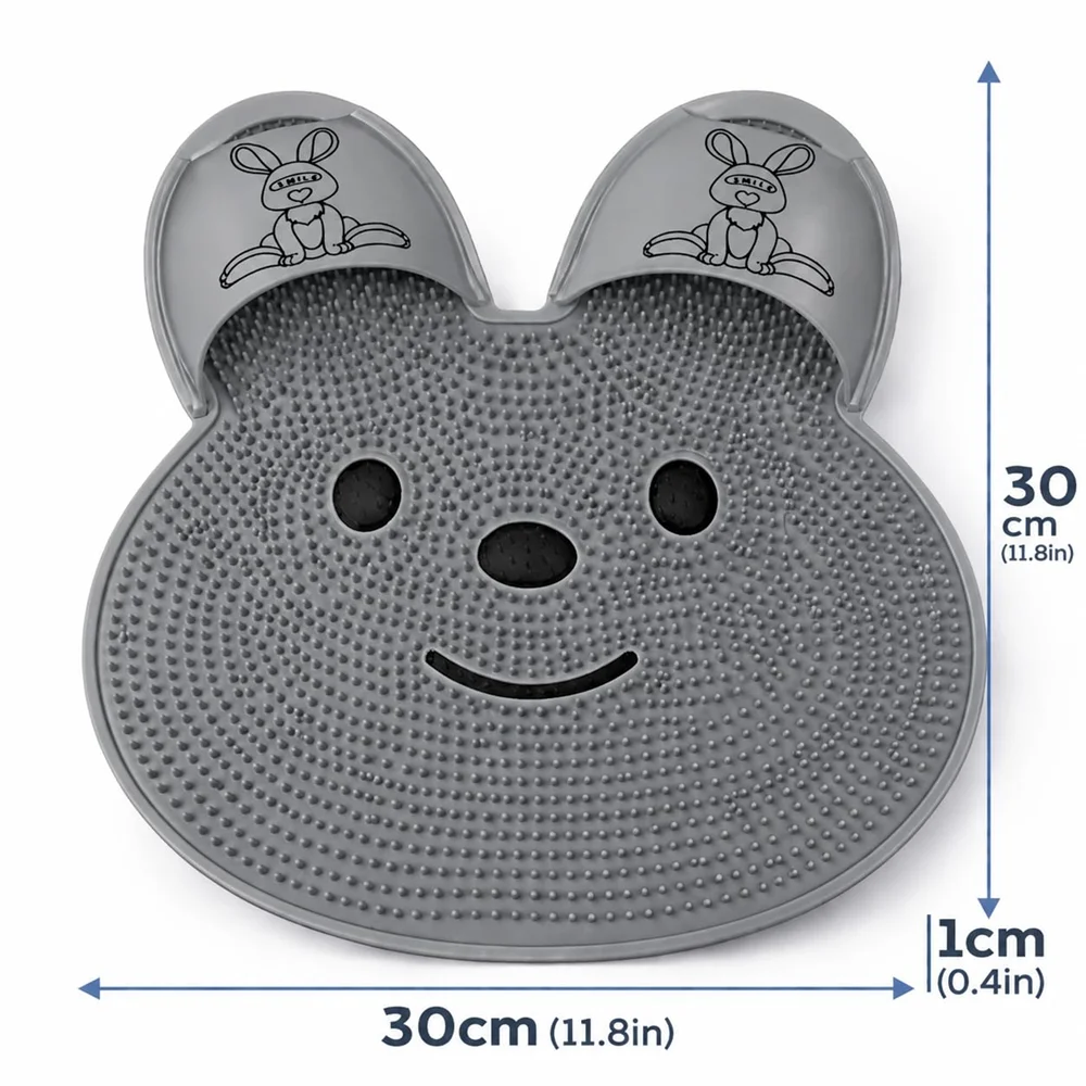 Non-Slip Massage Bath Mat Combines Foot Sole Massage, Exfoliation, And Back Scrubbing, Suitable for Bathtub And Shower Floors