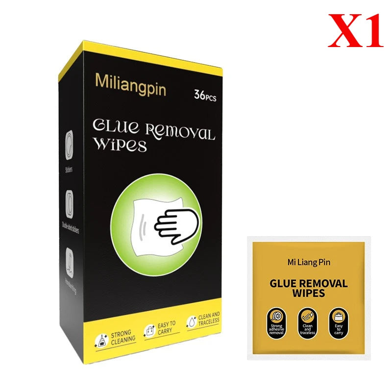 Adhesive Remover Wet Wipes for Floor, Glass, Ceramic, Plastic, Metal Cleaner: Glue, Double-Sided Tape, Marker, Label Glue, Spong
