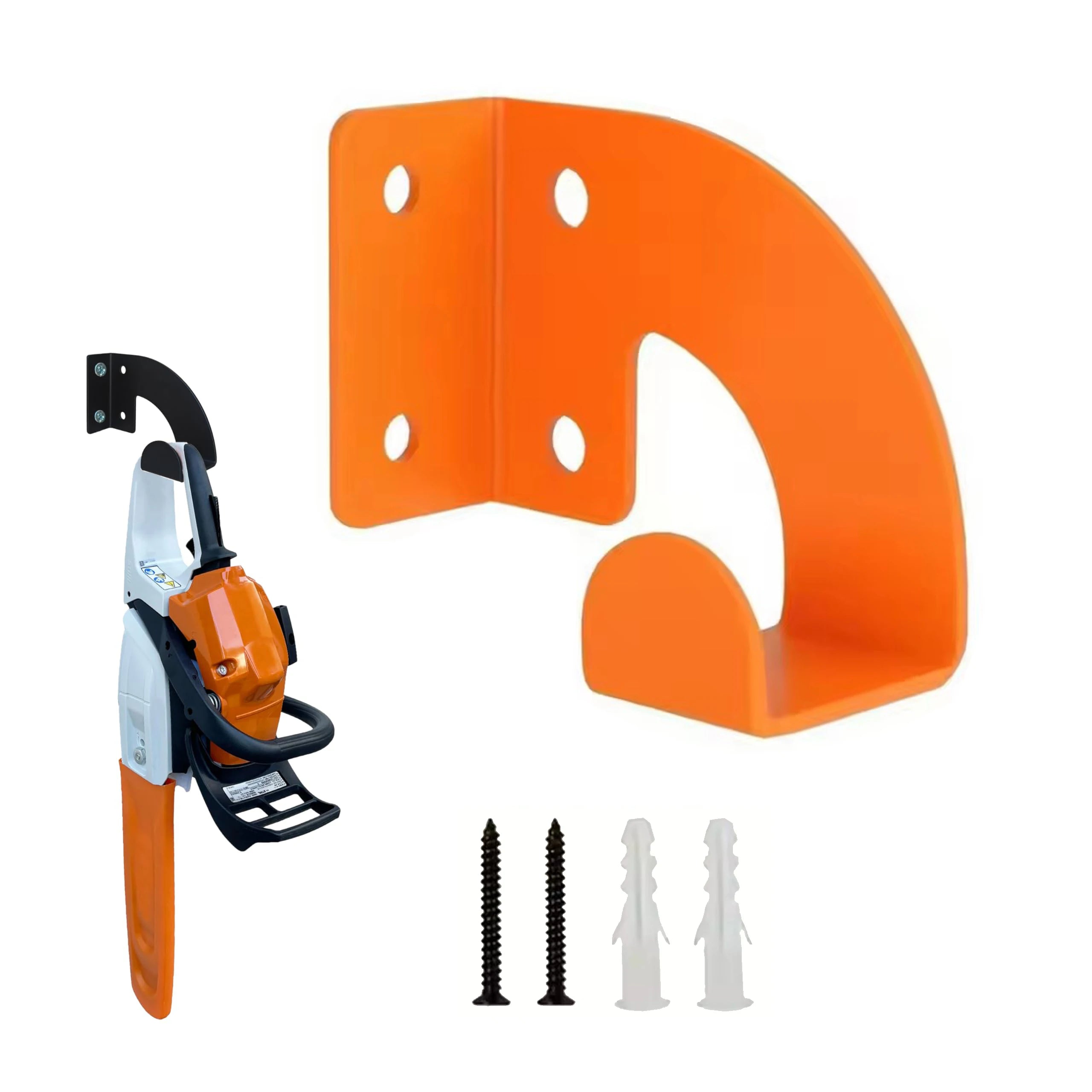 1/2 Tool Racks, Chainsaw Wall-Mounted Hanger, Heavy-Duty Chainsaw Hanger, Wall-Mounted Organizer, Metal Rack Tool Storage, for Workshop, Garage, Garden Use
