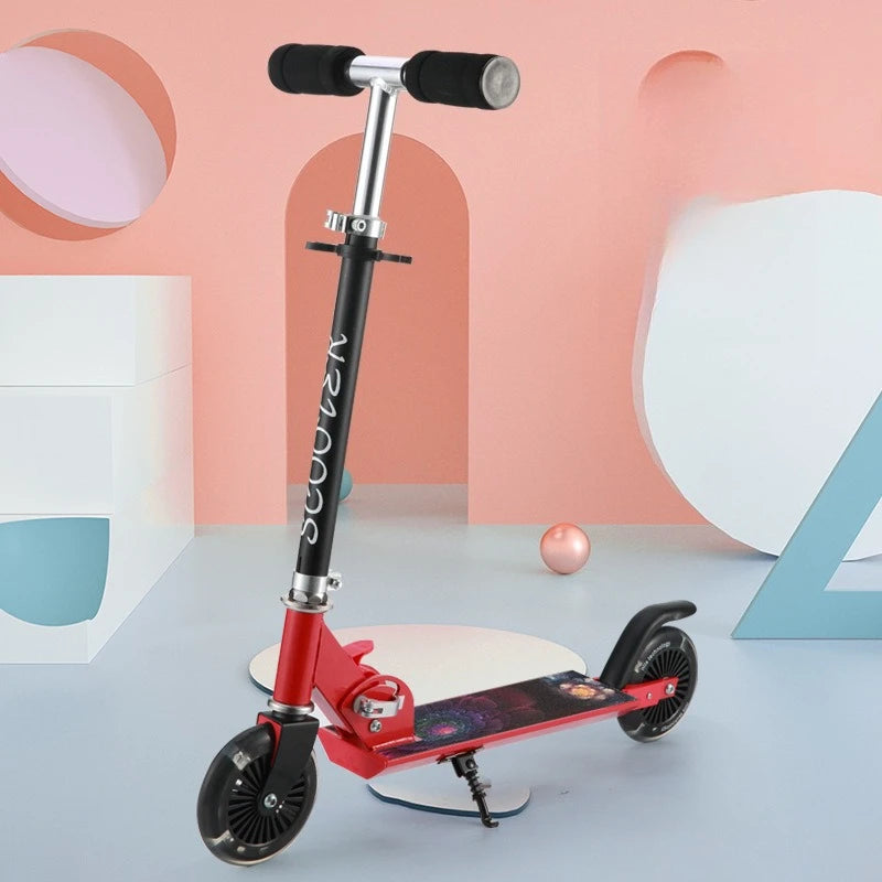 Scooter for Children Aaged 6-10 To 12 Adult Boys and Girls Two Wheeled Folding Pedal Sliding Roller Coaster Foot Scooters