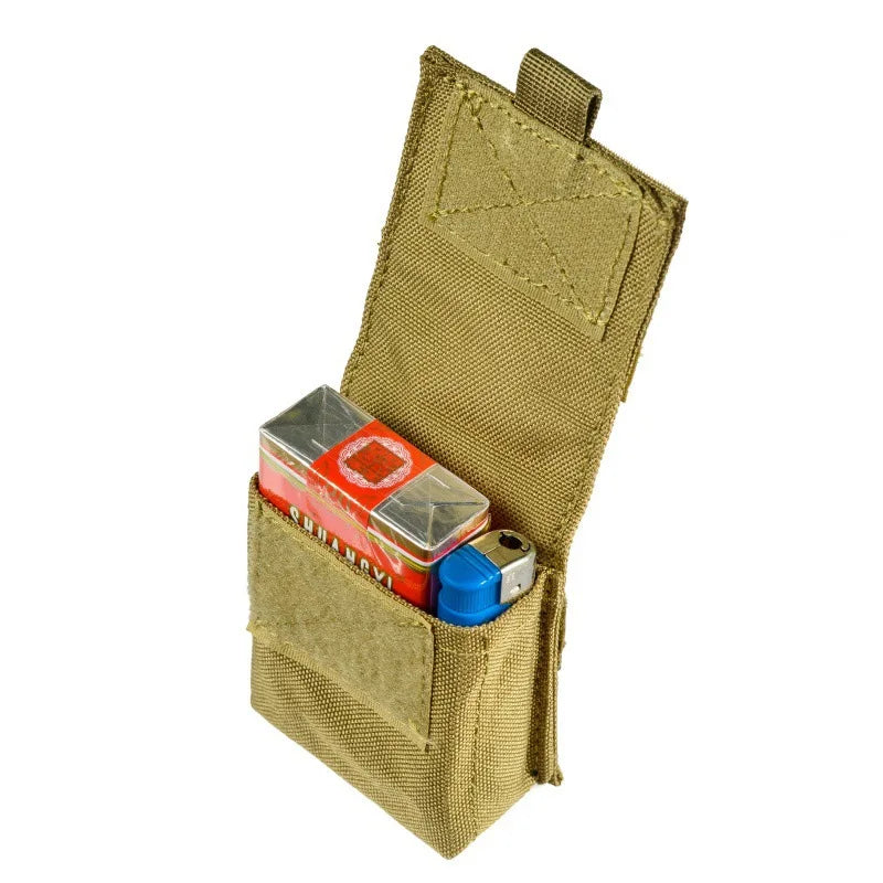 Tactical Molle Pouch Utility EDC Gadget Gear Bag Cigarette Pouch Holde Nylon high quality pouch Belts can be worn multicolor