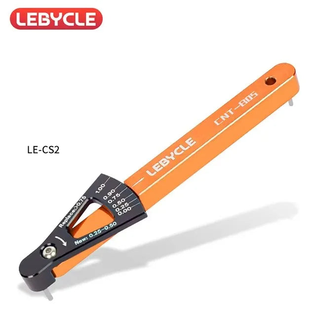 LEBYCLE 6 Colors Bicycle Chain Wear Indicator Tool Chain Links Checker MTB Road Bike Aluminum Alloy Repair Accurate Tools