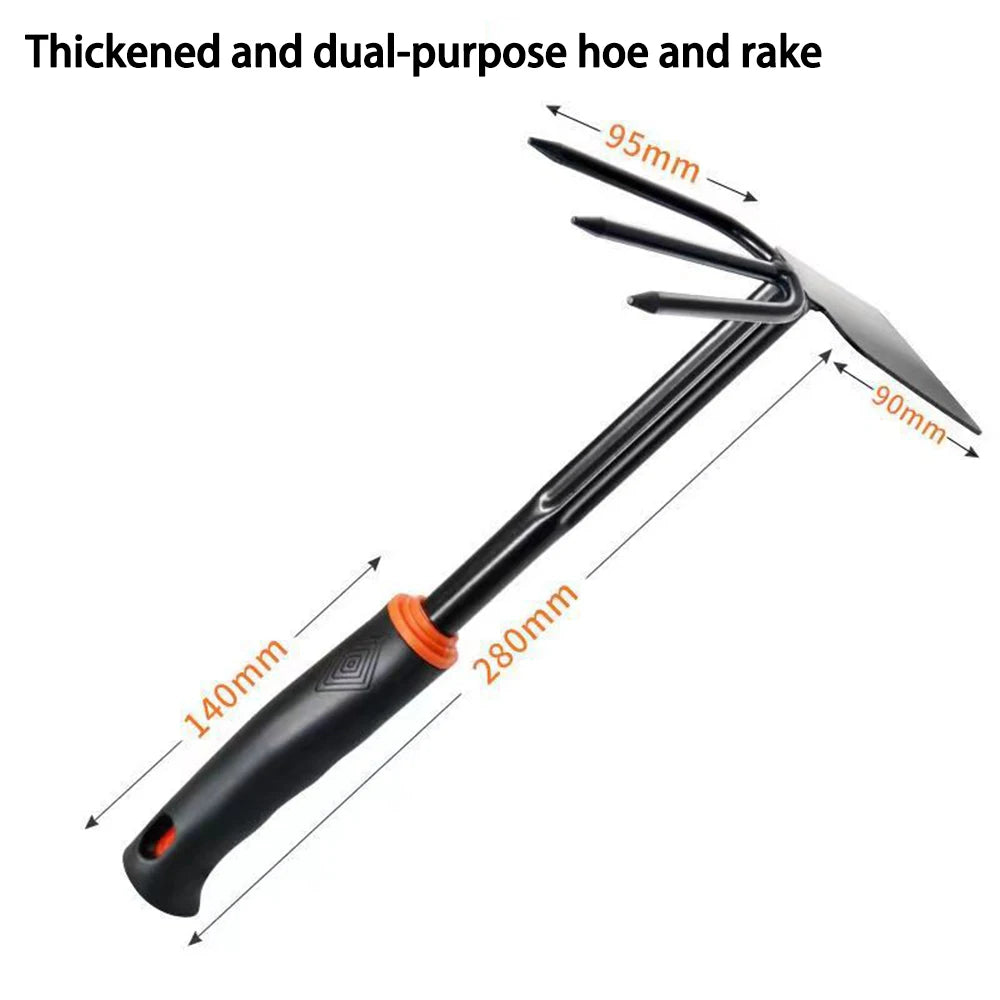 Gardening Shovel, Gardening Vegetable Planting Tools, Rake, Hoe, Trowel, Small Tool Set of 4, Gardening Gifts for Women and Men