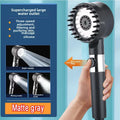 High Pressurized Filter Shower Head 3-mode Adjustable Spray With Massage Brush Rain Faucet Shower Set Bathroom Accessory