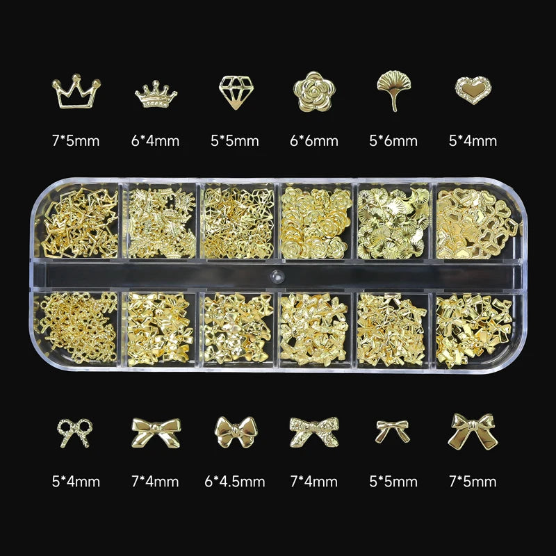 Nail Art Rhinestones Kit 2400pcs Nail Gems Ab Flatback Rhinestones Gems Stones with Storage Organizer for Design Bright Holiday