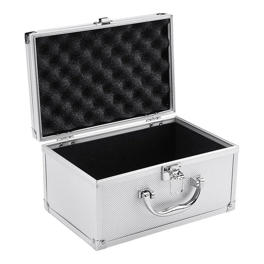 Tool Box Aluminum Alloy Instrument Case Durable Strong Portable Organizer Large Space for Warehouse Garage Household Car
