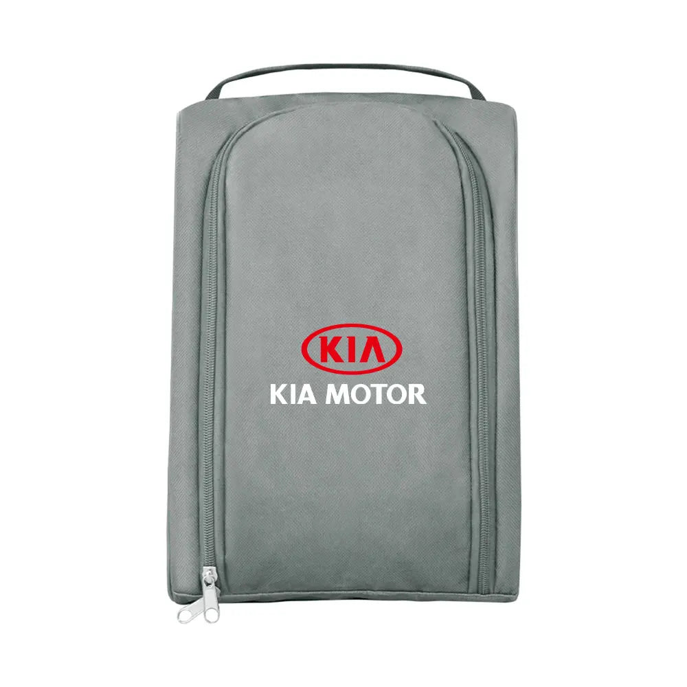 1PCS Car Logo Sneaker Storage Bag Travel Outing Shoe Storage Tool Car Accessories For KIA Rio Ceed Sportage Cerato Soul Sorento