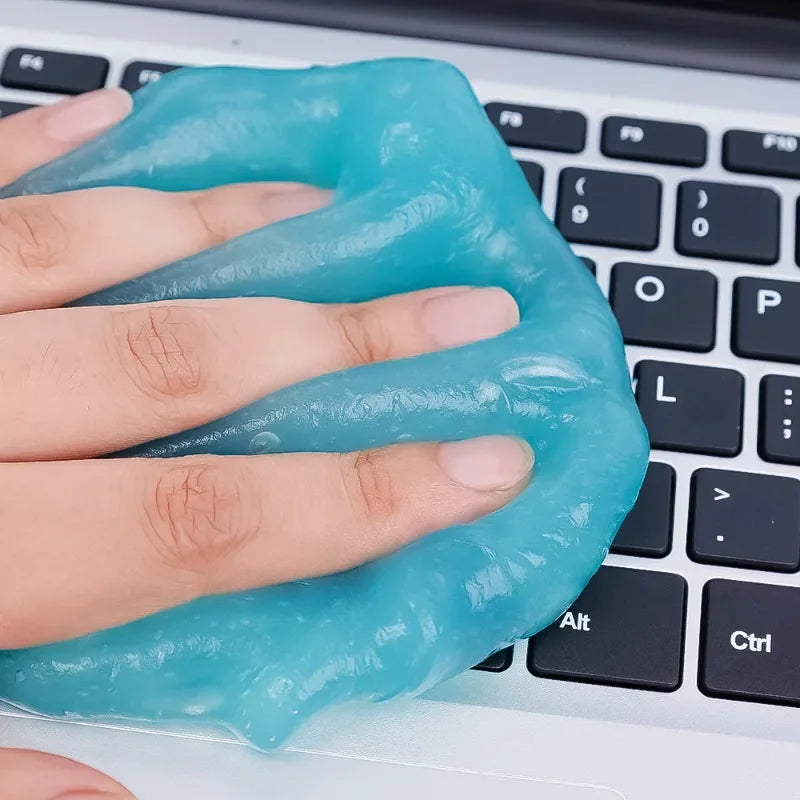Car Cleaning Gel Reusable Sticky Putty for Air Vent & Dashboard Dust Removal Cleaning Gel  Interior Detail Keyboard Electronics