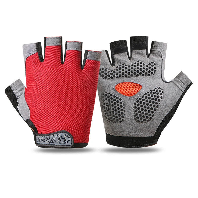 Outdoor Sports Gym Fitness Breathable Non Slip Men's and Women's Half Fingered Gloves Summer Fishing Bicycle Fingerless Gloves