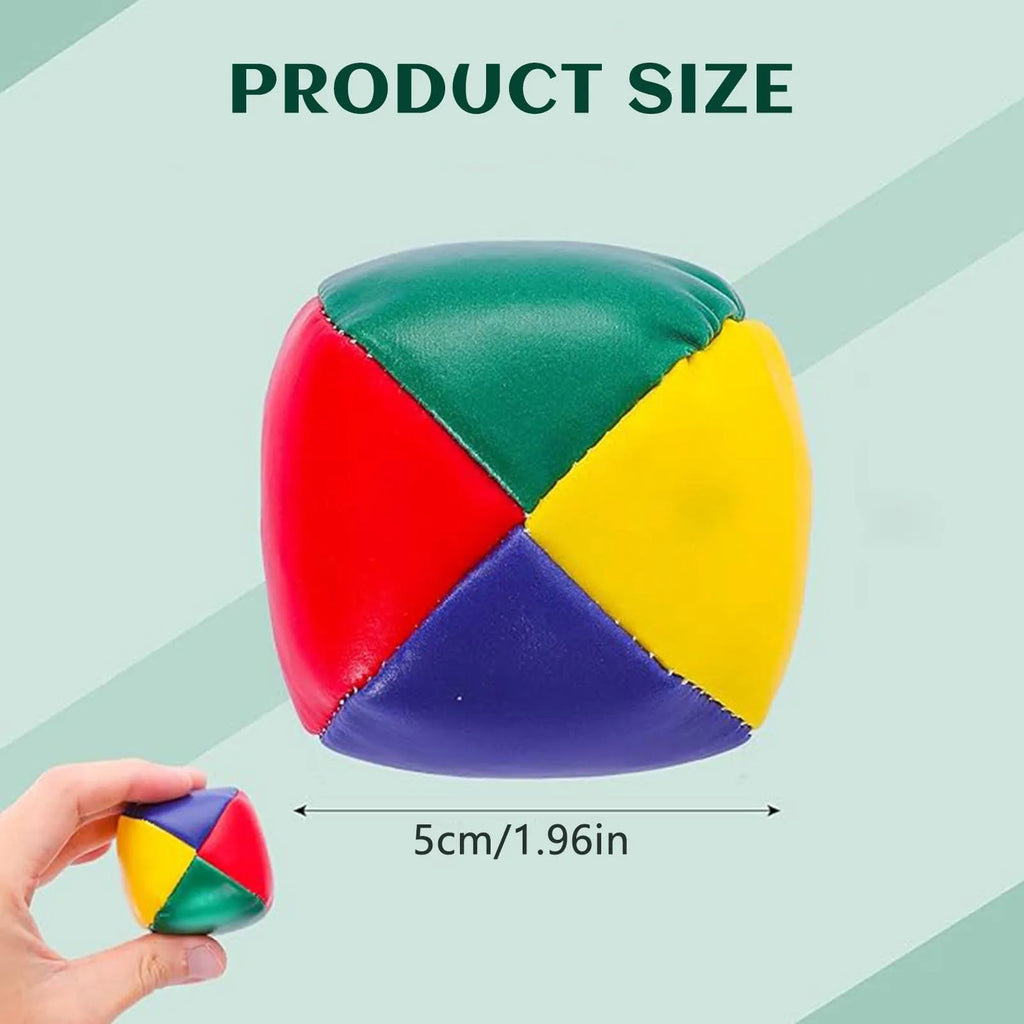 Beanbag Juggling Balls Soft Smooth Durable Easy Grip Multi Coloured Balls for Beginners Adults Party Favor Supplies