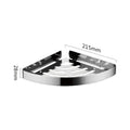 Bathroom Stainless Steel Shower Shelf Wall-mounted Triangle Basket Corner Stand Shampoo Shower Gel Storage Holder Accessories