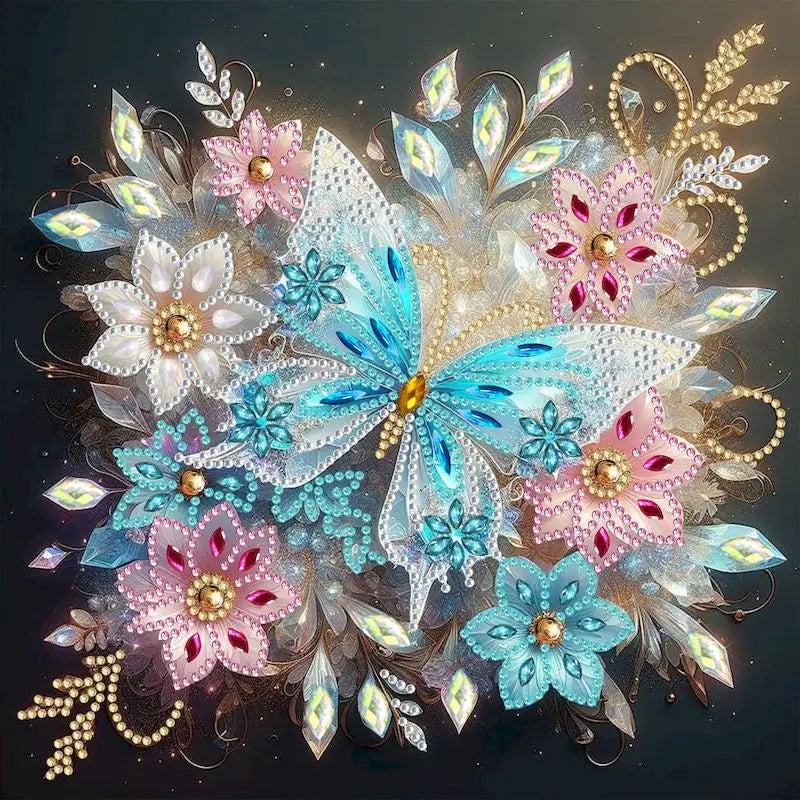 Diamond Painting Kits for Adults,Butterfly Special Shape Diamond Art for Beginners,Diamond Art Painting for Home Decoration Gift