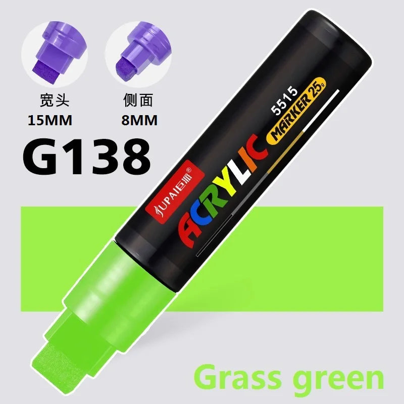 15 Colors Larger Capacity Acrylic Marker Pens,Ultra Wide Head 15MM/8MM Graffiti,Painting,Drawing,advertising posters Art Supplie