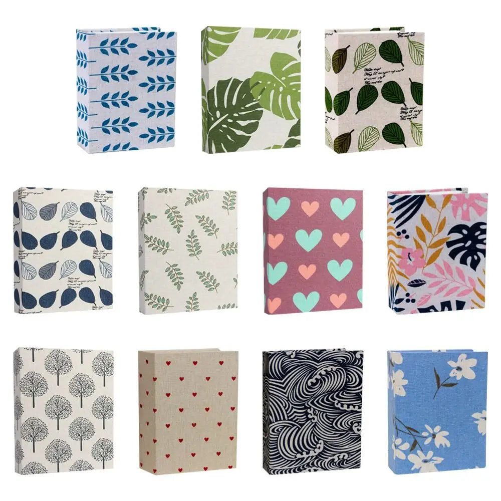 New 100 Pockets Photo Album 4x6 Photos Small Scrapbook Album Linen Cover Slip-in Picture Albums DIY Writable Photo Storage