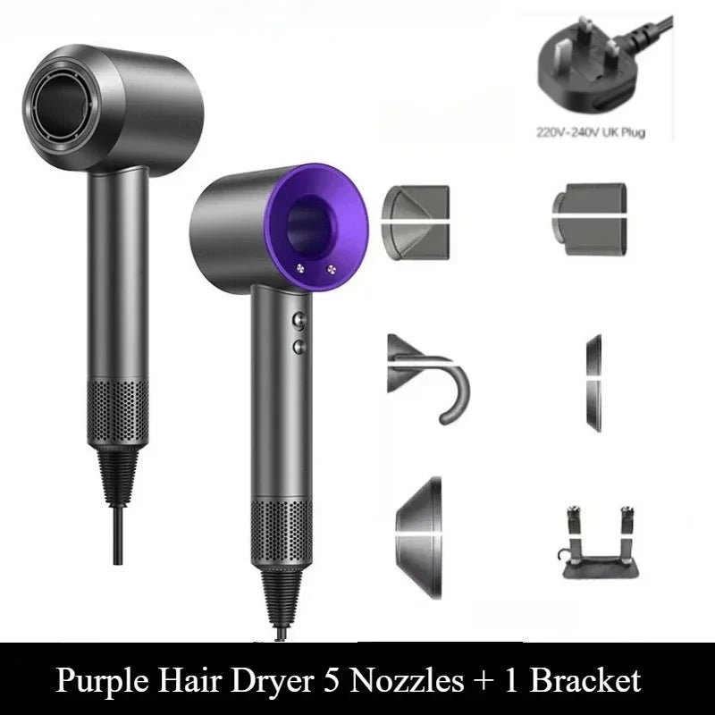 2026 Wall-Mounted Leafless Hair Dryer – Negative Ion, Salon-Grade, Home & Travel