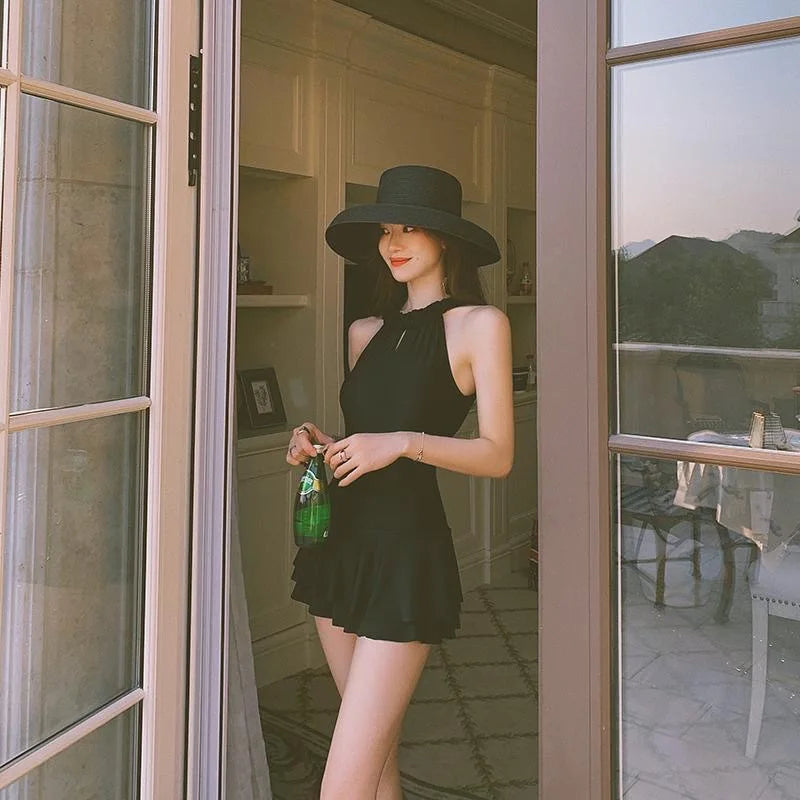 New Swimsuit for Women, Conservative, Sexy, Backless, Fashionable, Soaking Suit, Slimming, Hot Spring Swimming