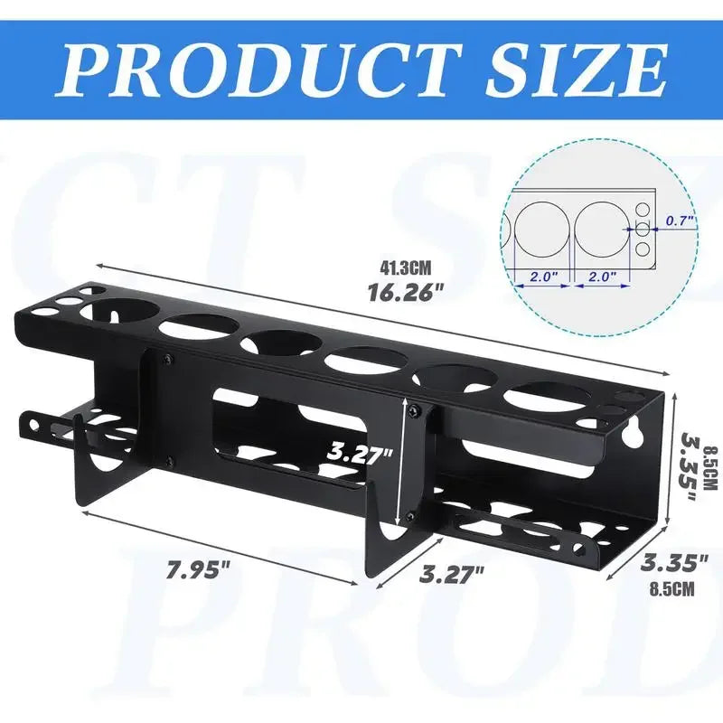 Caulking Tube Rack Grease Tube Rack Wall Mounted Sealant Organizer Tube Storage Caulking Tool Organizer Holds 6 Tubes