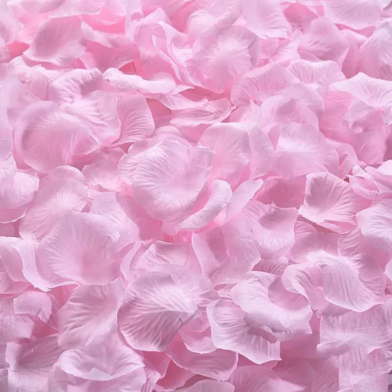 1000Pcs Artificial Fake Rose Petals Colorful Simulation Silk Rose Petal For Valentines Day Wedding Party Romantic Decoration
