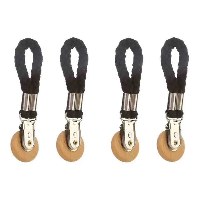 1-6 PCS Towel Clip Woven Rope Hanging Clip No-Drill Portable Multifunctional Metal Storage Clip Household Bathroom Towel Clip