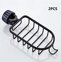 Adjustable Aluminum Bathroom Shower Shelf Rack – Wall Mount Basket for Shampoo, Soap and Towel Storage, Kitchen Sink Rag Holder
