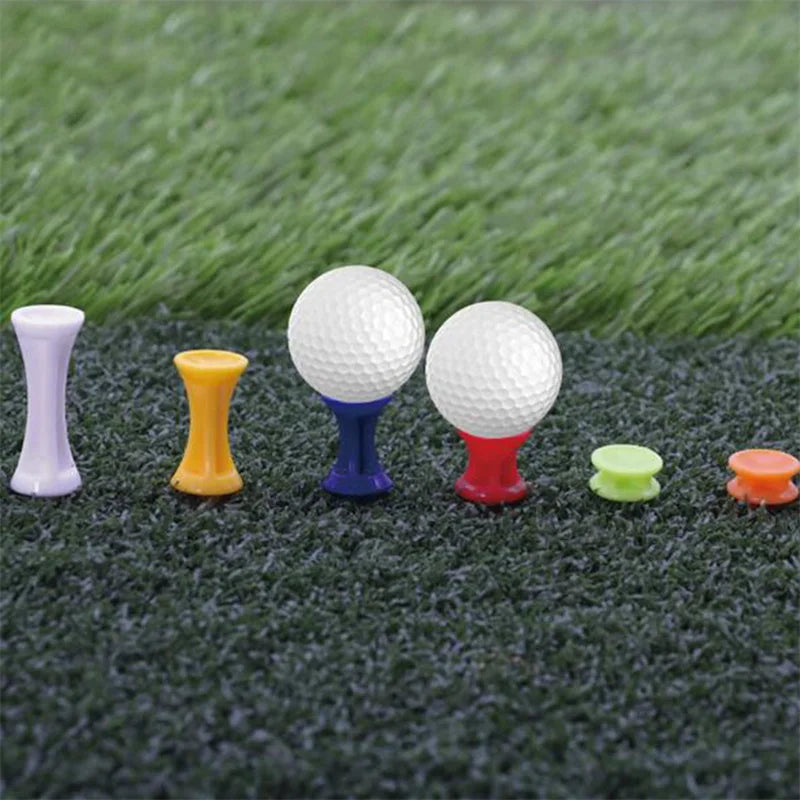 50 Pcs/Pack Professional Golf Tees 25mm-51mm Castle Orange Golfer Accessory Plastic golf tees perfect for Teeing the ball