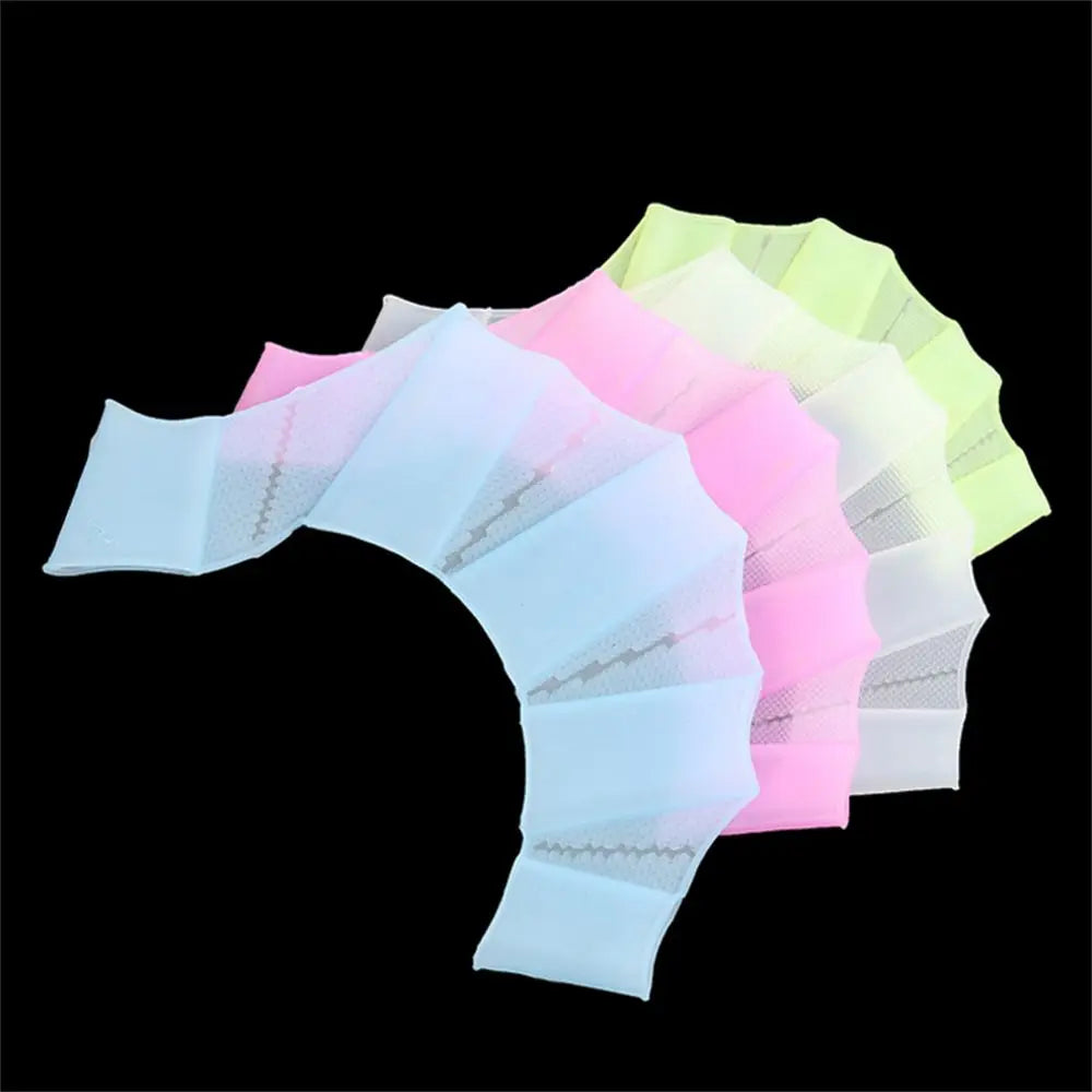 Swim Training Silicone for Diving Frog Type Swim Pool Paddles Swimming Flippers Hand Finger Fin Hand Web Finger Webbed