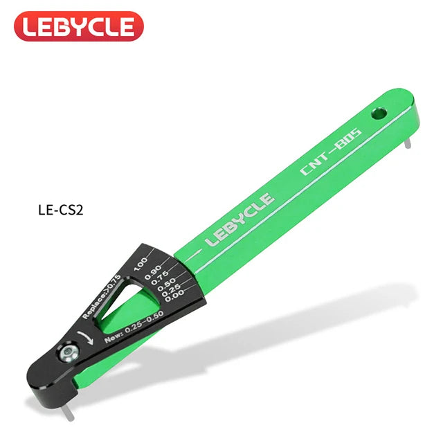 LEBYCLE 6 Colors Bicycle Chain Wear Indicator Tool Chain Links Checker MTB Road Bike Aluminum Alloy Repair Accurate Tools