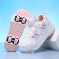 Roller Skates Girl 4 Wheels Sneakers Kid Fashion Casual Sport Quad Skates Children Skating Shoes
