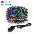 2025 New Year Decoration LED Christmas Light White/Warm/RGB Waterproof Fairy String Lights for Curtain Wedding Party Lighting