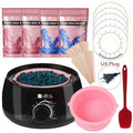 Hot Wax Machine Kit – Wax Warmer, Wax Beans & Depilatory Epilator Set for Hair Removal