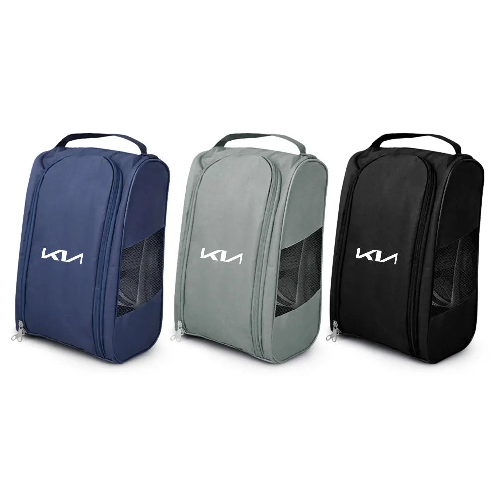 1PCS Car Logo Sneaker Storage Bag Travel Outing Shoe Storage Tool Car Accessories For KIA Rio Ceed Sportage Cerato Soul Sorento