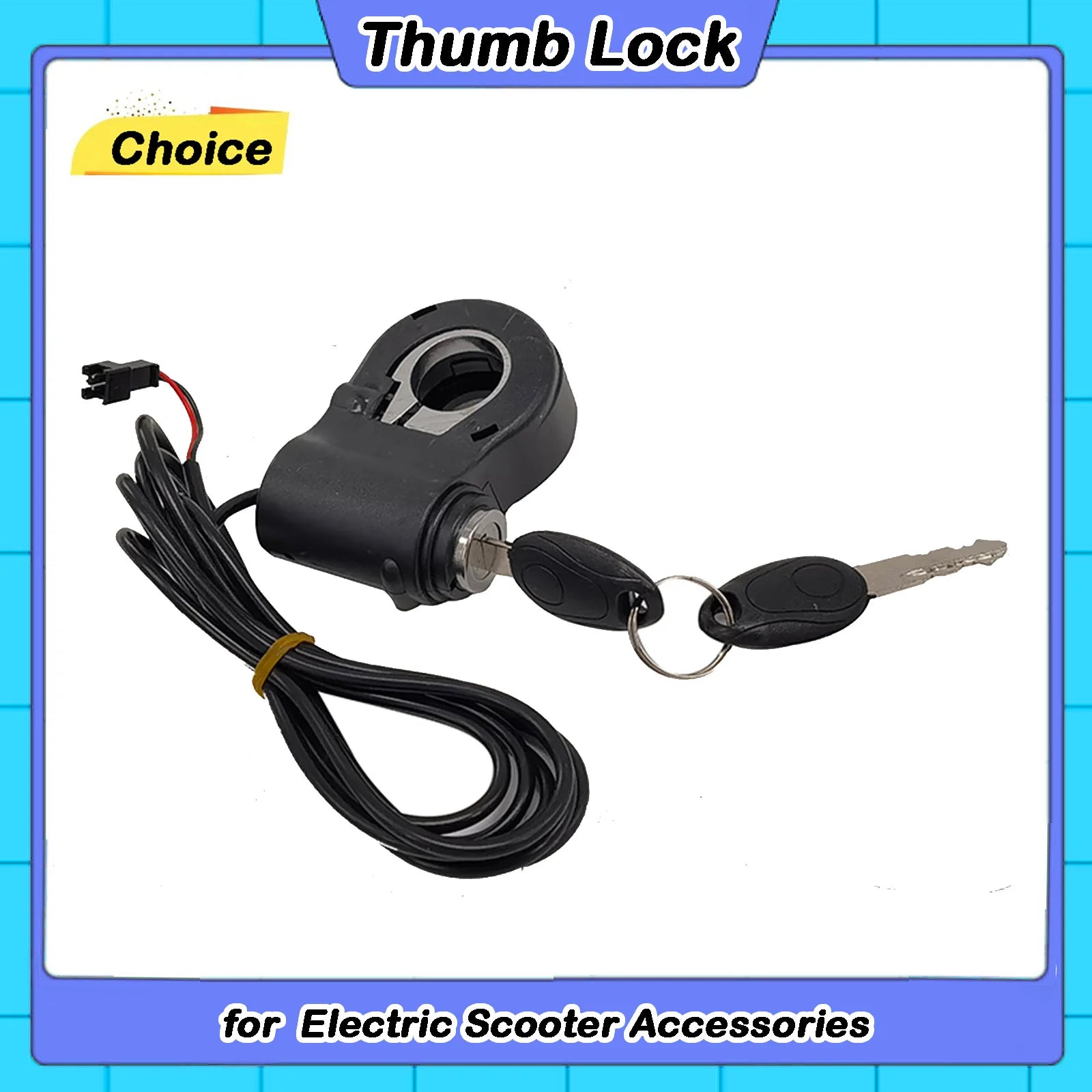 Electric Scooters Handlebar 12/24/36/48V Electric Scooters Thumb Lock Kit with Handlebar