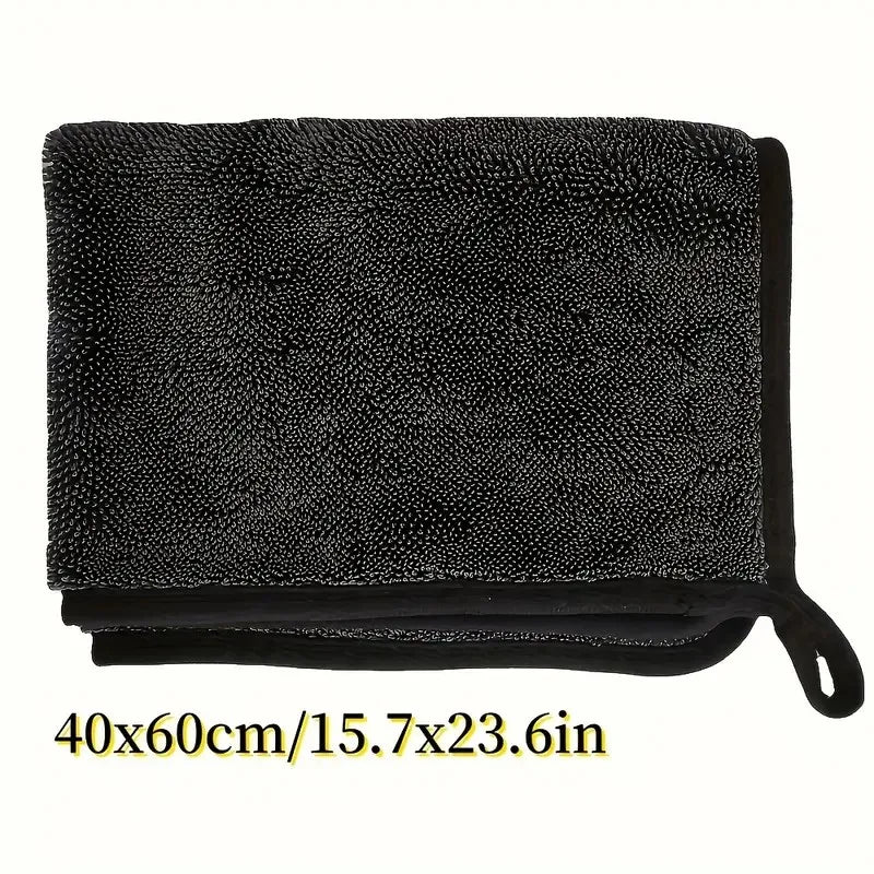 1pc Ultra-Absorbent Microfiber Cleaning Cloth - Soft, Durable & Quick-Dry Towel for Cars, Home, and Bathroom Use