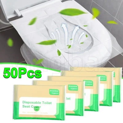 10-100PCS Large Universal Version Disposable Toilet Seat Cover Portable Essential Waterproof Toilet Seat Cushion for Travel