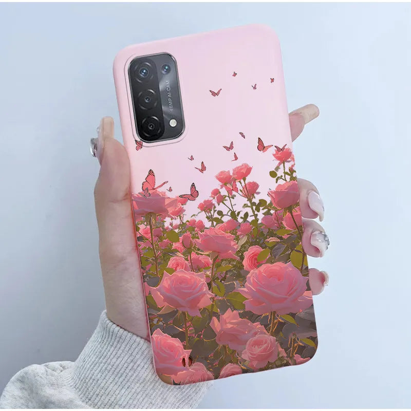 For Oppo A54 5G A74 5G A93 5G Case Soft TPU Silicone Cover Cute Astronaut Panda Phone Case CPH2195 CPH2197 CPH2263 Coque Funda
