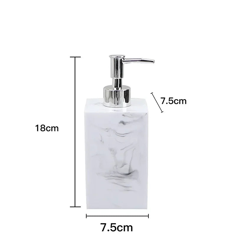 Bathroom Accessory Set, 1pcs Marble Look Bathroom Accessories Sets, Bathroom Toothbrush Holder & Soap Dispenser Set, Home Decor