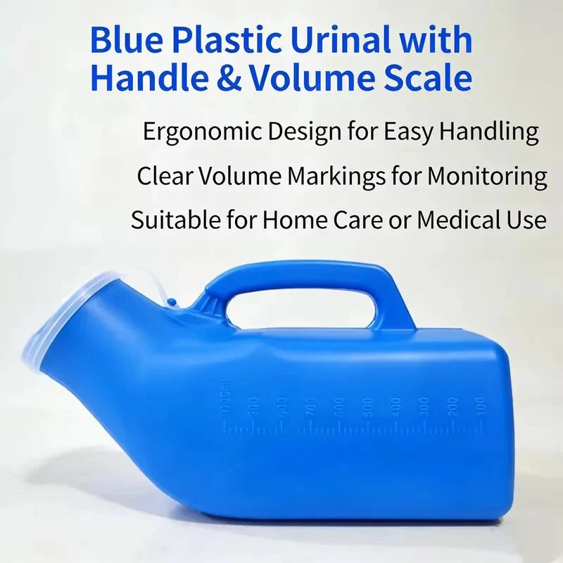 Portable 1200ml Men Urinal Bottle With Handle Mobile Toilet For Car Travel Camping Elderly Disability Urine Storage Container
