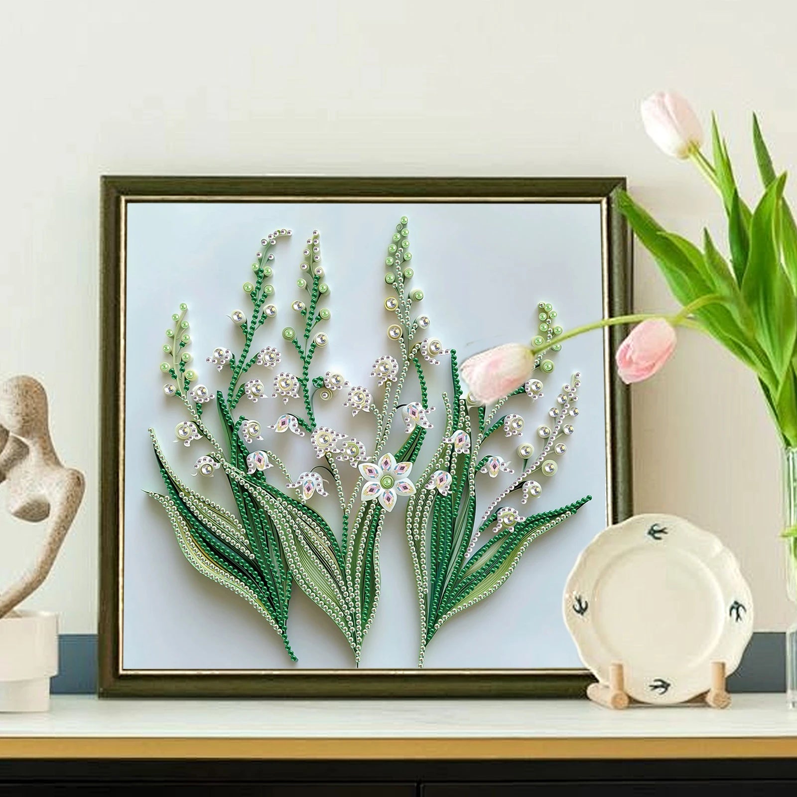 Diamond Art Painting Kits for Adults,DIY flowers Special Shape Diamond Art Kits for Beginners for Home Wall Decoration Gift