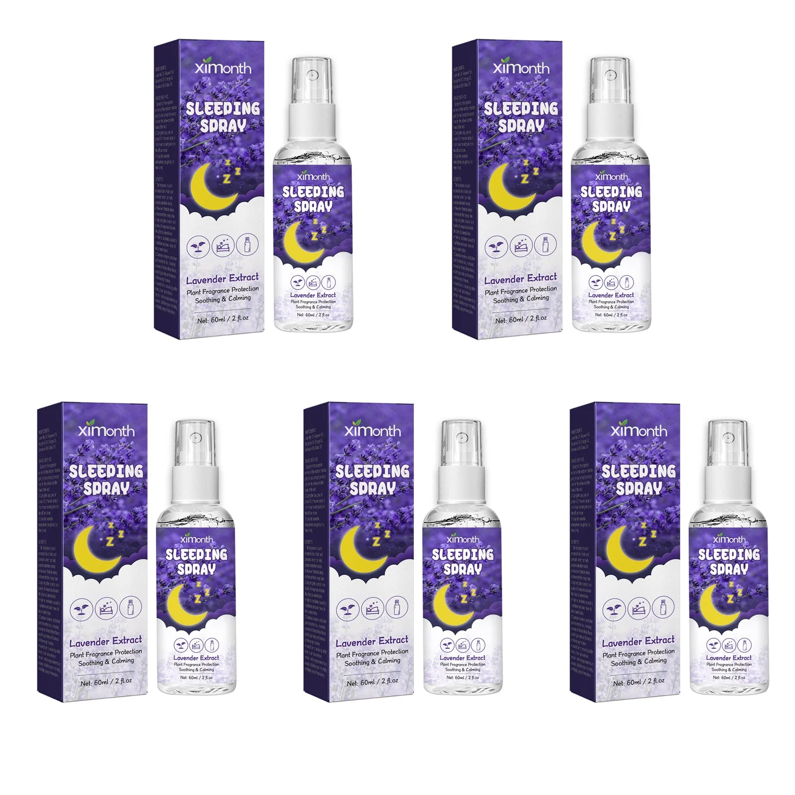 Lavender Sleep Spray Relieves Anxiety Relaxes Body & Mind Helps Improve Sleep Quality Relieves Anxiety&Helps People Fall Asleep